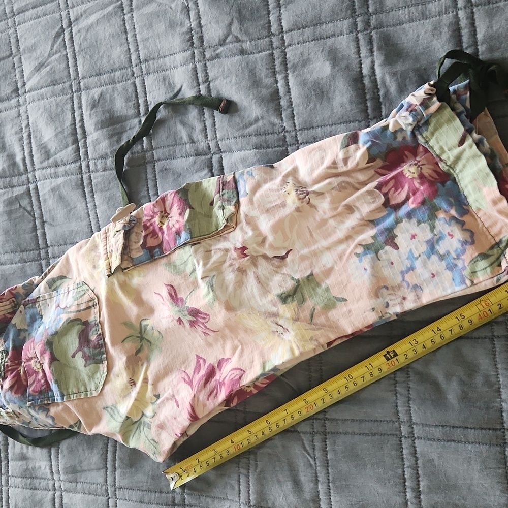Lucky Brand Floral Women's Bermudas -peachish-pink Multicolor Size 27! - Picture 11 of 11
